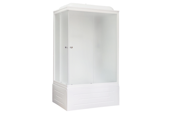 Гидромассажный бокс Royal Bath 100х80х217, белое/матовое стекло, белый профиль, правая, RB 8100BP5-W