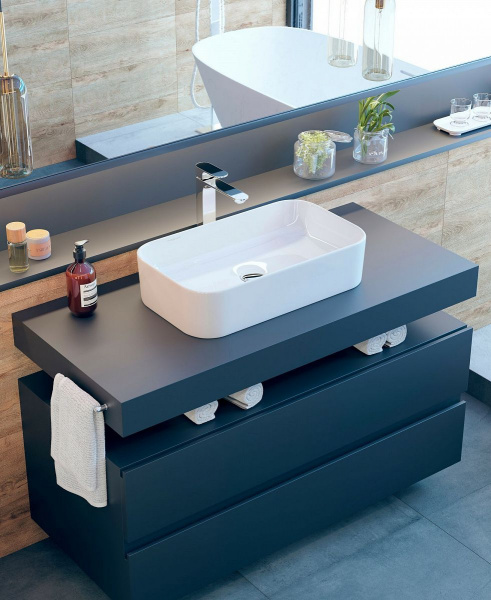 Раковина Sanita Luxe Infinity Slim 60, белая, INF60SLWB01S