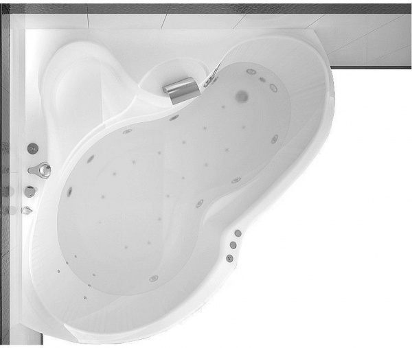 Карниз для ванны Aquanet Bellona полукруглый 165х165