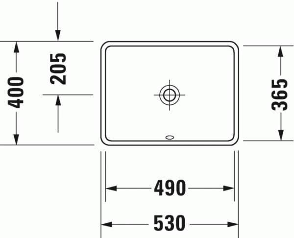 Раковина Duravit Starck 3 490 x 365 под столешницу, 0305490000