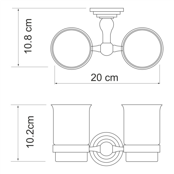 Стакан WasserKRAFT Ammer K-7000, K-7028D