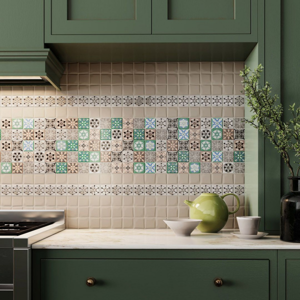 Вставка Kerama Marazzi Анвер 3 4,85x4,85 серый, OS\A177\21052