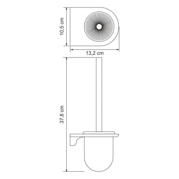 Щетка для унитаза WasserKRAFT Kammel K-8300, K-8327