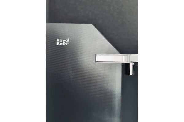 Душевая кабина Royal Bath 90Х90Х200, рифленое стекло, хромированный профиль,