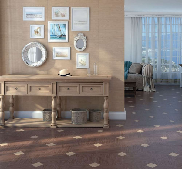 Вставка Kerama Marazzi Марекьяро коричневый 10х10 33054\7