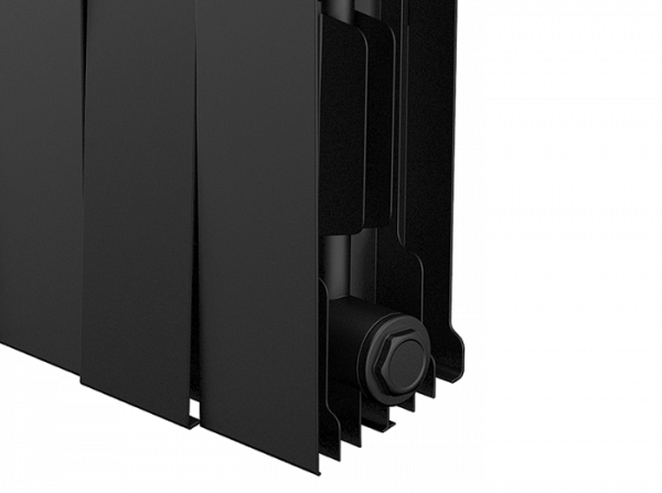 Радиатор биметаллический Royal Thermo PianoForte 200 /Noir Sable - 14 секций, черный графитовый, RTP