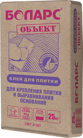 Клей для плитки Боларс ОБЪЕКТ 25 кг