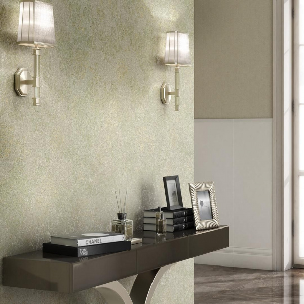 Обои виниловые Kerama Marazzi Флора мотив, серо-бежевый, KM5404