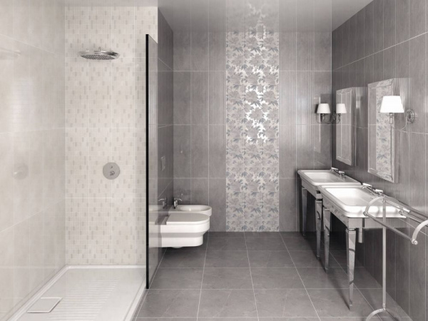 Плитка настенная Kerama Marazzi Низида 25х75 серый 12088R N