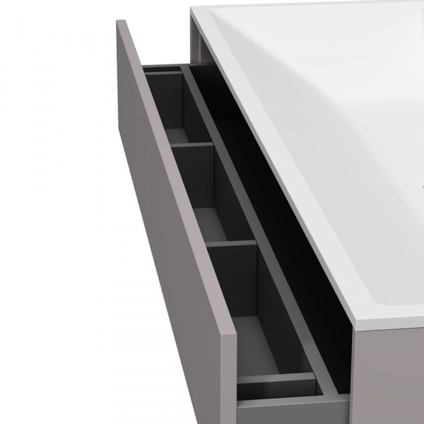Тумба подвесная под раковину AM.PM INSPIRE V2.0 120 см, 3 ящика, push-to-open, элегантный