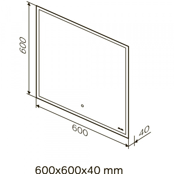 Зеркало AM.PM SPIRIT V2.0 60 см с LED-подсветкой, M71AMOX0601SA