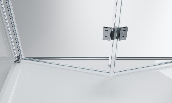 Душевая кабина BelBagno Albano 700x900x1950, прозрачное стекло, хромированный профиль, ALBANO-ASH-1-