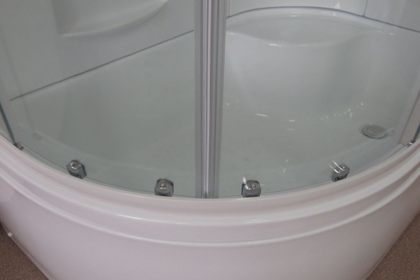 Гидромассажный бокс Royal Bath 120х80х217, прозрачное  стекло, белый профиль, правая, RB 8120ВК2-Т-R